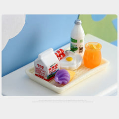60PCS Miniature Pretend Play Food Toys Resin Bottles Accessories Mystery Box for 1/12 DollHouse