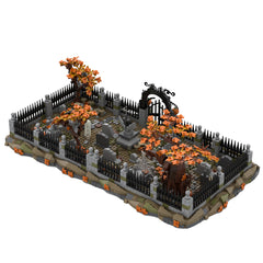 MOC-118177 Halloween Medieval Haunted Cemetery Building Blocks MOC Set