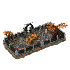 MOC-118177 Halloween Medieval Haunted Cemetery Building Blocks MOC Set
