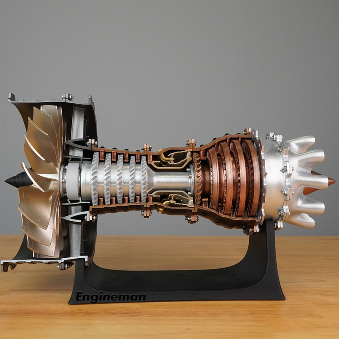 Turbofan Engine Model Kit 1/20 Scale Assembly Science Mechanical Tool Trent 900 (150+PCS) Turbofan Engine Model Kit 1/20 Scale Assembly Science Mechanical Tool Trent 900 (150+PCS)