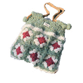 Granny Square Vintage Style Crochet Bag Kit, DIY Handbag with Yarn & Pattern