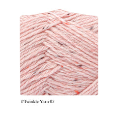WILLIS Speckled Wool Blend Yarn for Hand Knitting Crochet, DIY Doll Making