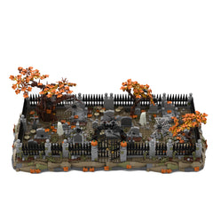 MOC-118177 Halloween Medieval Haunted Cemetery Building Blocks MOC Set