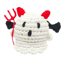 DIY Crochet Kit for Yarn Ornaments - Complete Set with Accessories & Video Tutorial (Glow in Dark Halloween Toy)