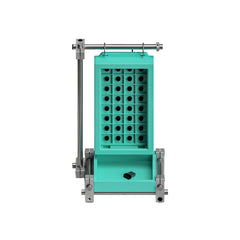 Axis32 Metal Optical-Switch Storage Box, Magnetic Display Rack with Black Silicone Pillar