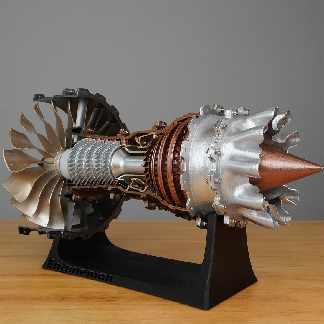Turbofan Engine Model Kit 1/20 Scale Assembly Science Mechanical Tool Trent 900 (150+PCS) Turbofan Engine Model Kit 1/20 Scale Assembly Science Mechanical Tool Trent 900 (150+PCS)