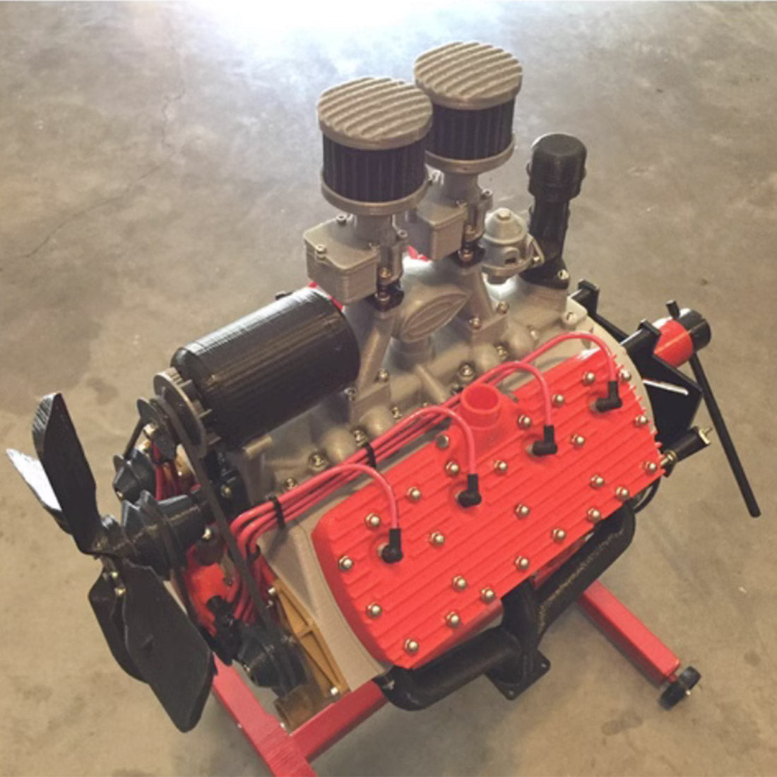 3D Printed Engine Model,MY MODEL 1/4 Scale V8 Engine FDM 3D Printed Engine Model,MY MODEL 1/4 Scale V8 Engine FDM
