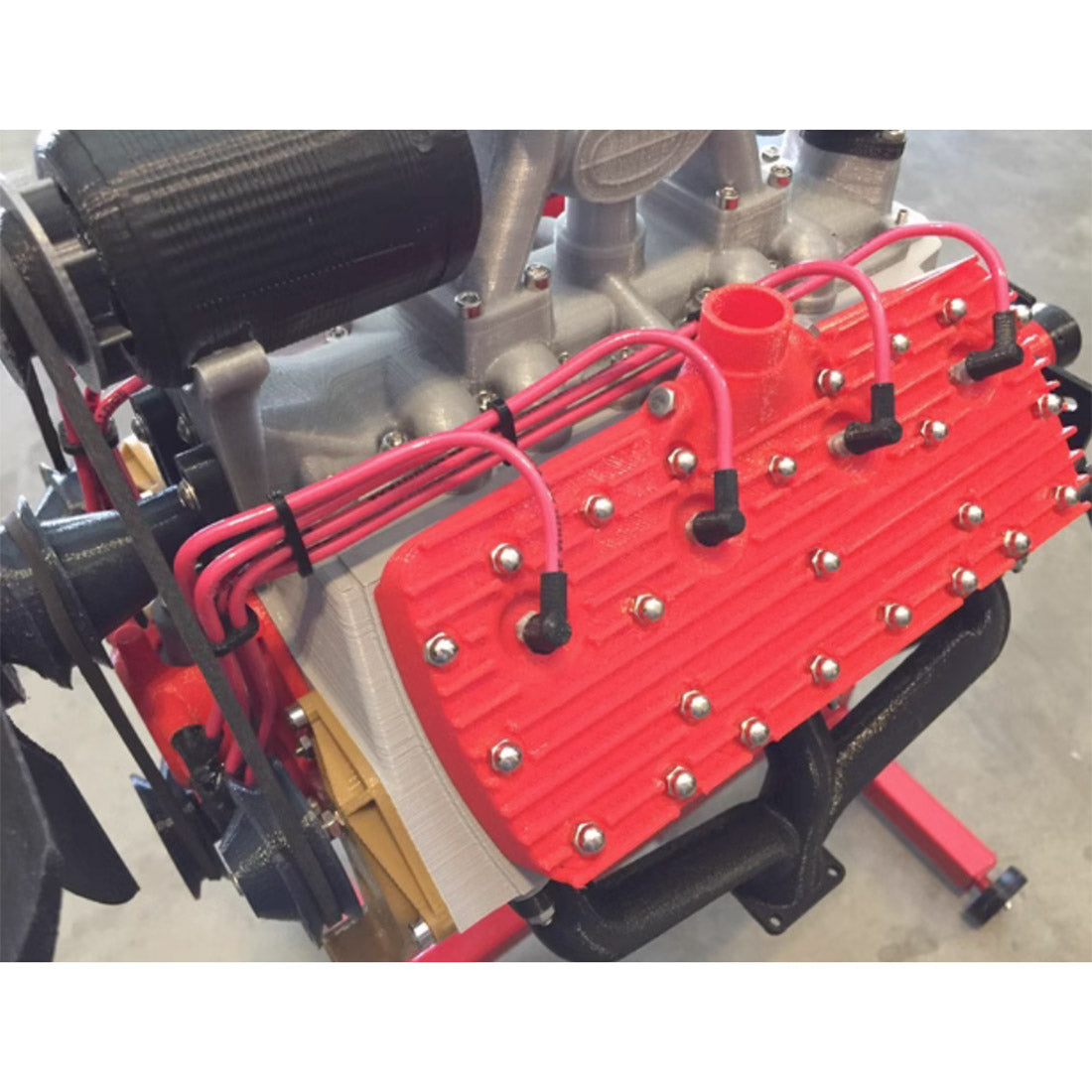 3D Printed Engine Model,MY MODEL 1/4 Scale V8 Engine FDM 3D Printed Engine Model,MY MODEL 1/4 Scale V8 Engine FDM