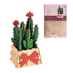 Wooden Assembled flower Model DIY 3D Diorama for Stress Relief & Toy Gift Desktop Christmas Gift