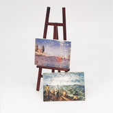 1/12 Scale Miniature Easel with Two Paintings Dollhouse Accessories DIY Christmas Gift Assembly