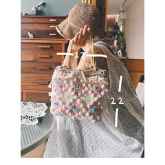 'The Story of Roses' French Style Floral Crochet Bag Kit