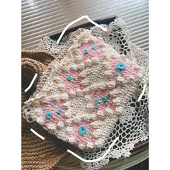 'The Story of Roses' French Style Floral Crochet Bag Kit