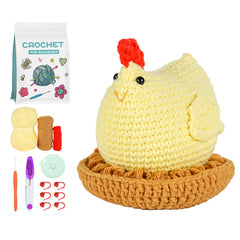 DIY Crochet Kit for Plush Dolls - Complete Set with Accessories & Video Tutorial