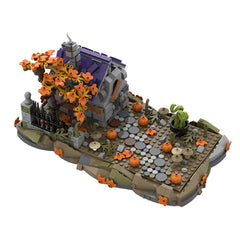 MOC-118096 Halloween Toy Medieval Witch House Building Blocks MOC Set