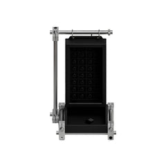 Axis32 Metal Optical-Switch Storage Box, Magnetic Display Rack with Black Silicone Pillar