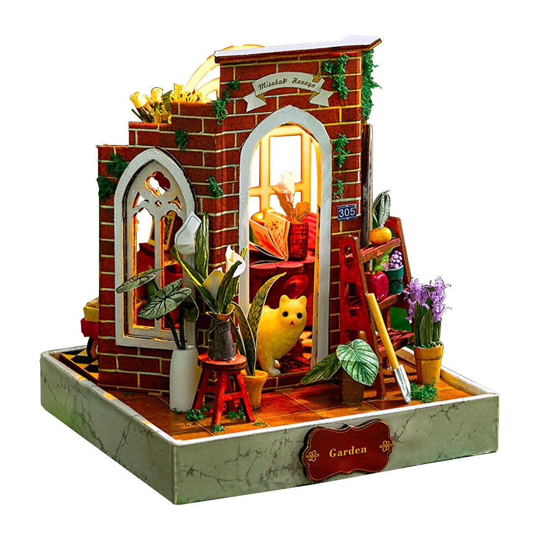Magic House Scene Model Kit DIY Miniature Wooden Christmas Gifts Small size wooden assembly model Magic House Scene Model Kit DIY Miniature Wooden Christmas Gifts Small size wooden assembly model