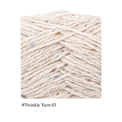WILLIS Speckled Wool Blend Yarn for Hand Knitting Crochet, DIY Doll Making