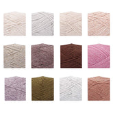 WILLIS Vintage Short Rabbit Hair Blend Yarn, Medium Worsted Weight for Scarf Sweater Knitting, Hand DIY Craft