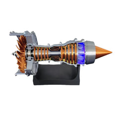 Latest TRENT 900 Turbofan Aircraft Engine Model Mini Version Simulated Functional Kit with LED Light 3D printing(50PCS+)