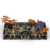 MOC-118821 Halloween Modular Haunted Cemetery Building Blocks MOC Set