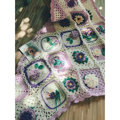 Liangben Handmade Original Wisteria Flower Crochet Shawl Kit (Cotton Yarn)