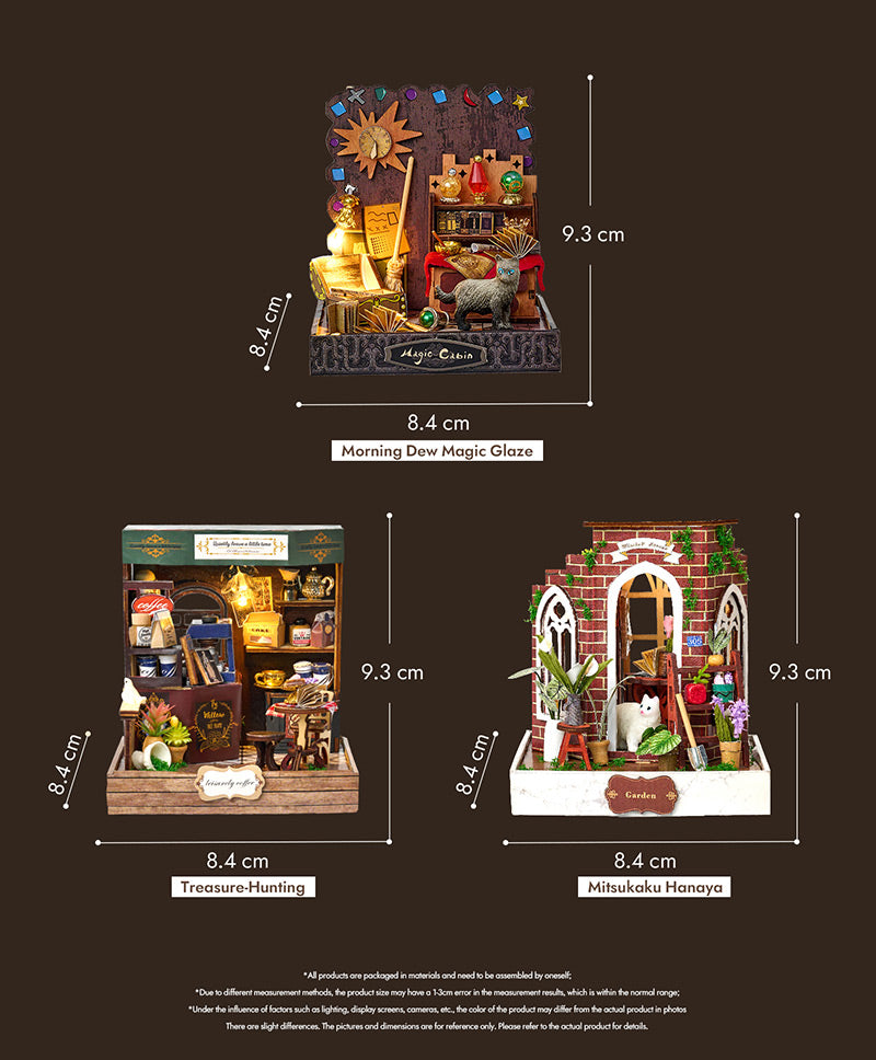 Magic House Scene Model Kit DIY Miniature Wooden Christmas Gifts Small size wooden assembly model Magic House Scene Model Kit DIY Miniature Wooden Christmas Gifts Small size wooden assembly model