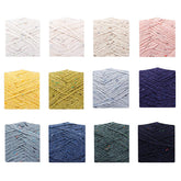 WILLIS Speckled Wool Blend Yarn for Hand Knitting Crochet, DIY Doll Making