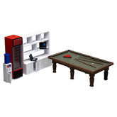 1/18 Car Repair Shop Recreation Area Model Set for DIY Scene Model Dollhouse Accessories Christmas Gift Assembly