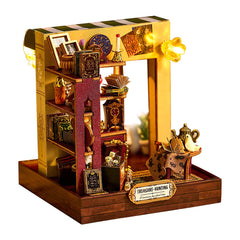 Magic House Scene Model Kit DIY Miniature Wooden Christmas Gifts Small size wooden assembly model
