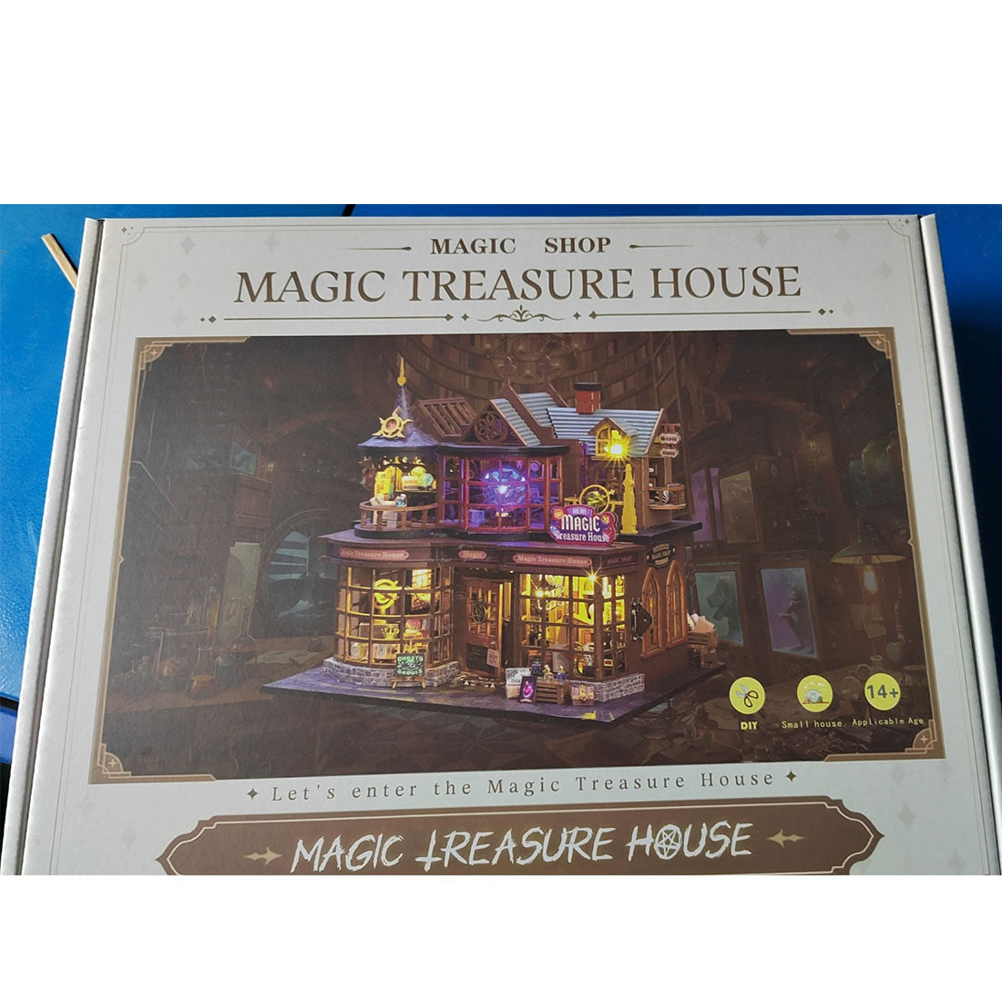 Magic House DIY Wooden Puzzle Miniature Castle Diorama Halloween Magic Journey for Craft Enthusiasts/Gift Magic House DIY Wooden Puzzle Miniature Castle Diorama Halloween Magic Journey for Craft Enthusiasts/Gift