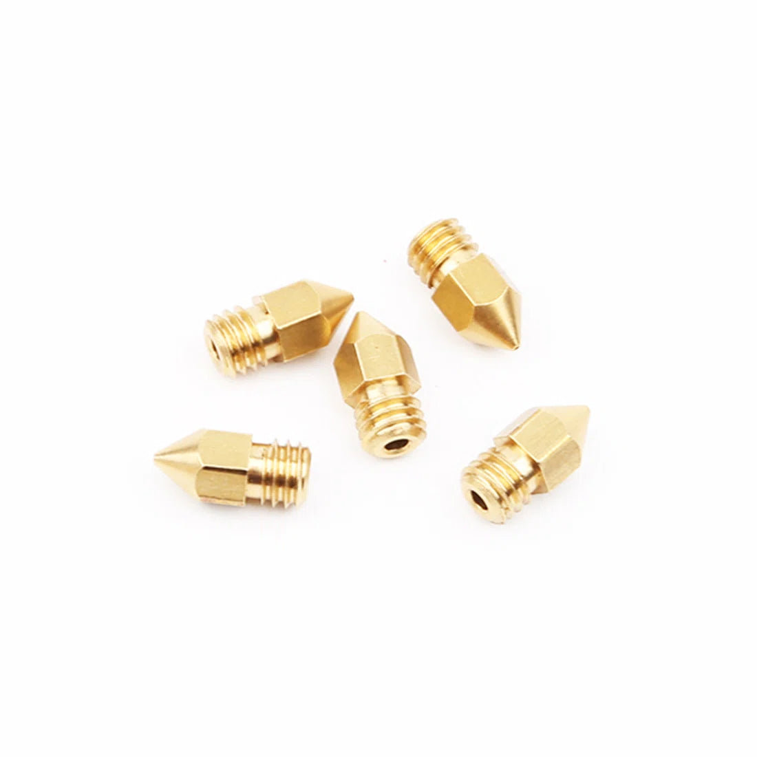 Creality3D 5-Pack 0.2 Extruder Brass Nozzle, 3D Printer Accessories