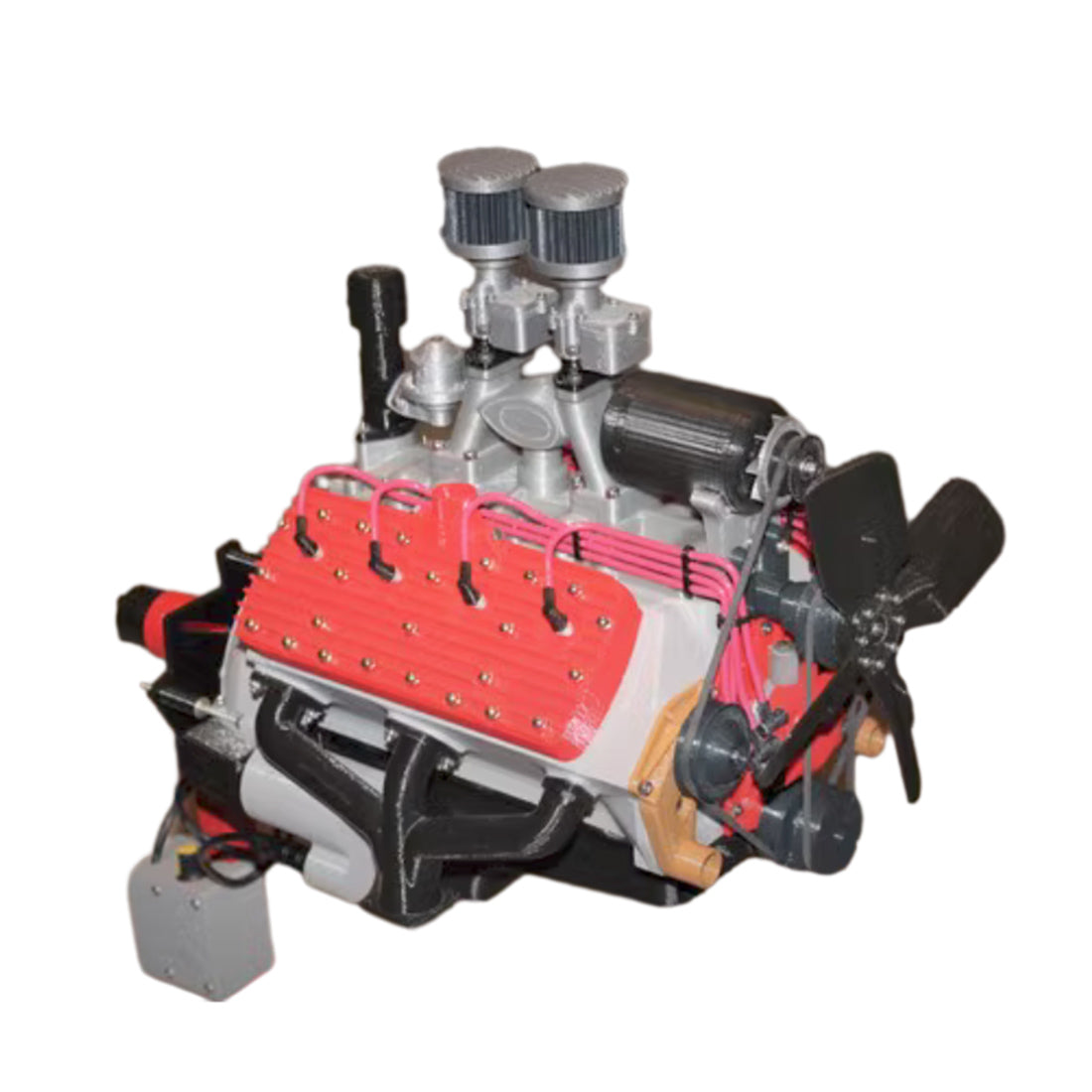 V8 Engine Note Scale 3D Printed Engine Model,MY MODEL 1/4 Scale V8 Engine FDM – les3dprinter