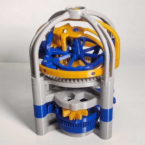 3D Printed Three-axis Tourbillon Gyroscopic Mechanism Core