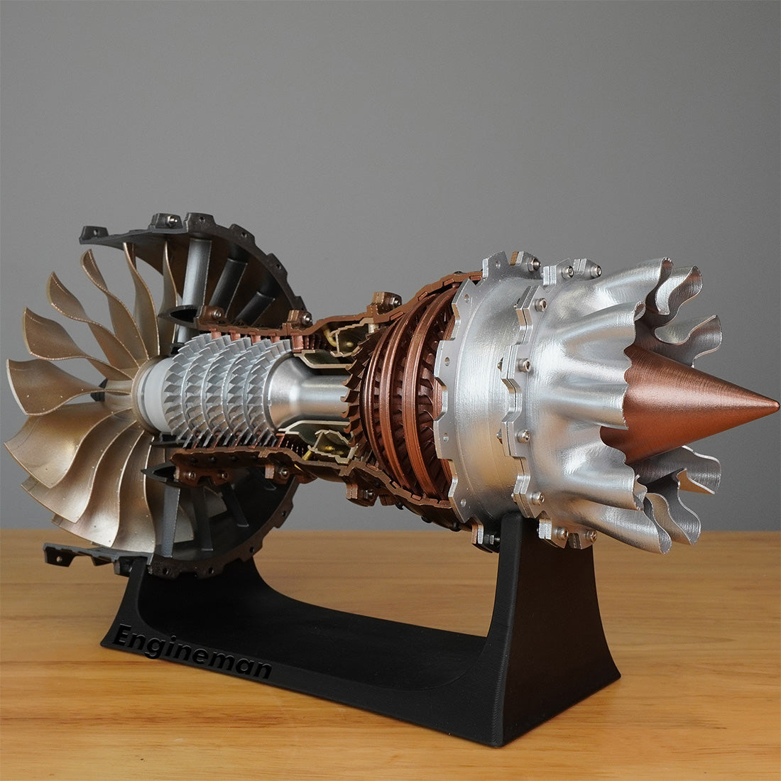 Turbofan Engine Model Kit 1/20 Scale Assembly Science Mechanical Tool Trent 900 (150+PCS)