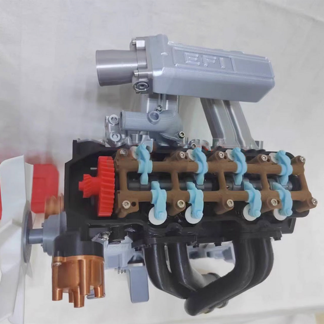 Multi Engine R22 3D Printed Engine Model, MY MODEL 1/6 Scale R22 FDM Inline Four-cylind ...