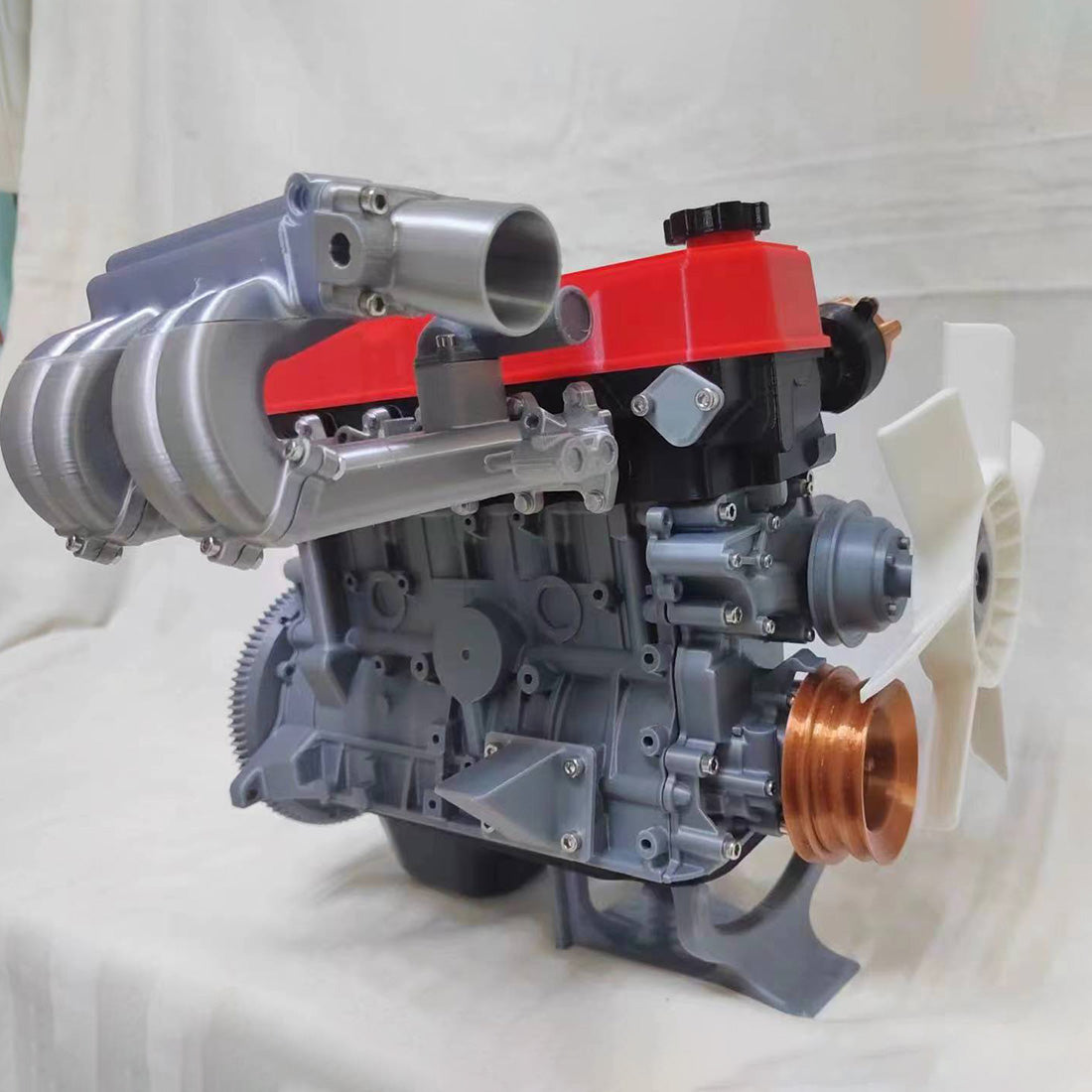 3D Printed Engine Model, MY MODEL 1/6 Scale R22 FDM Inline Four-cylind ...