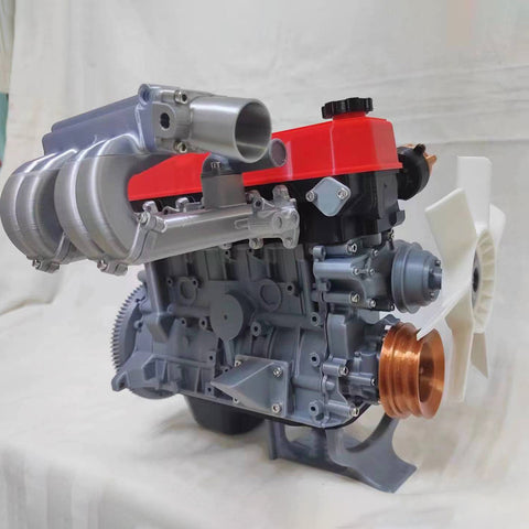 3D Printed Engine Model, MY MODEL 1/6 Scale R22 FDM Inline Four-cylinder Engine