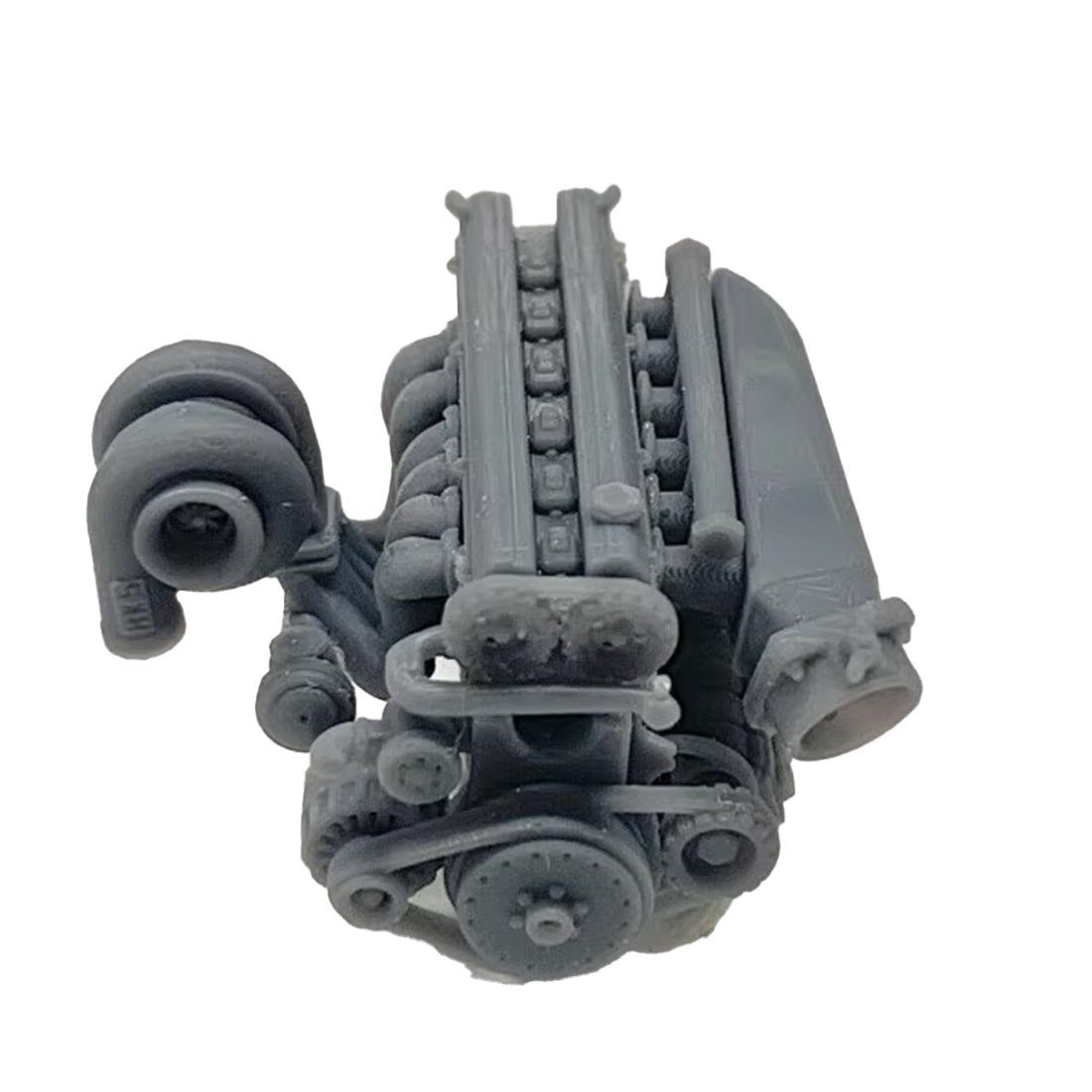 3D Printed Inline Mini Four-cylinder Engine Model Set 1/24 Scale 35PCS (Reference Toyota 2JZ Engine)