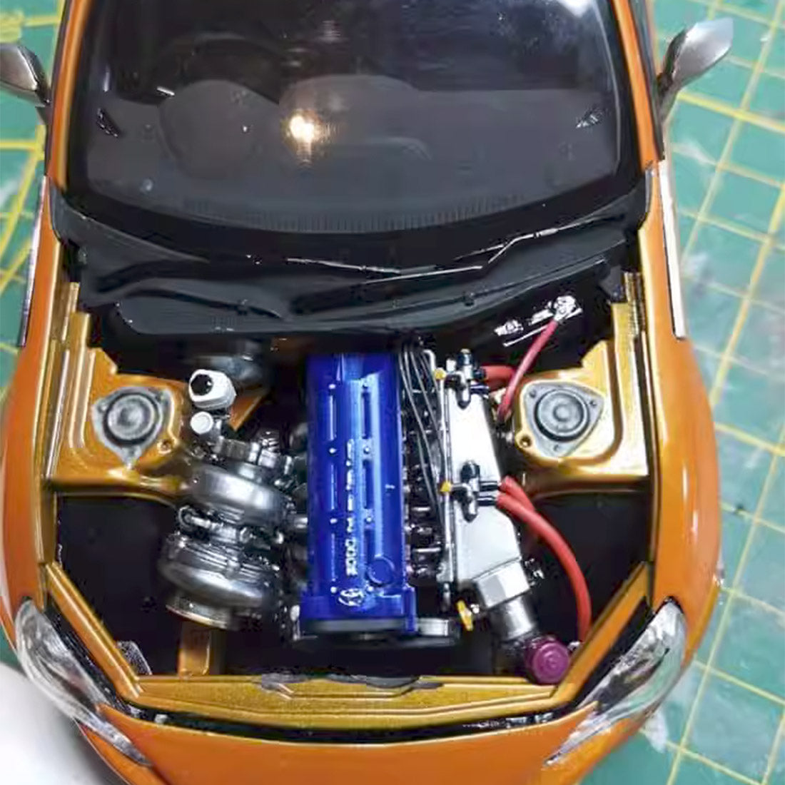 3D Printed Inline Mini Four-cylinder Engine Model Set 1/24 Scale 35PCS ...