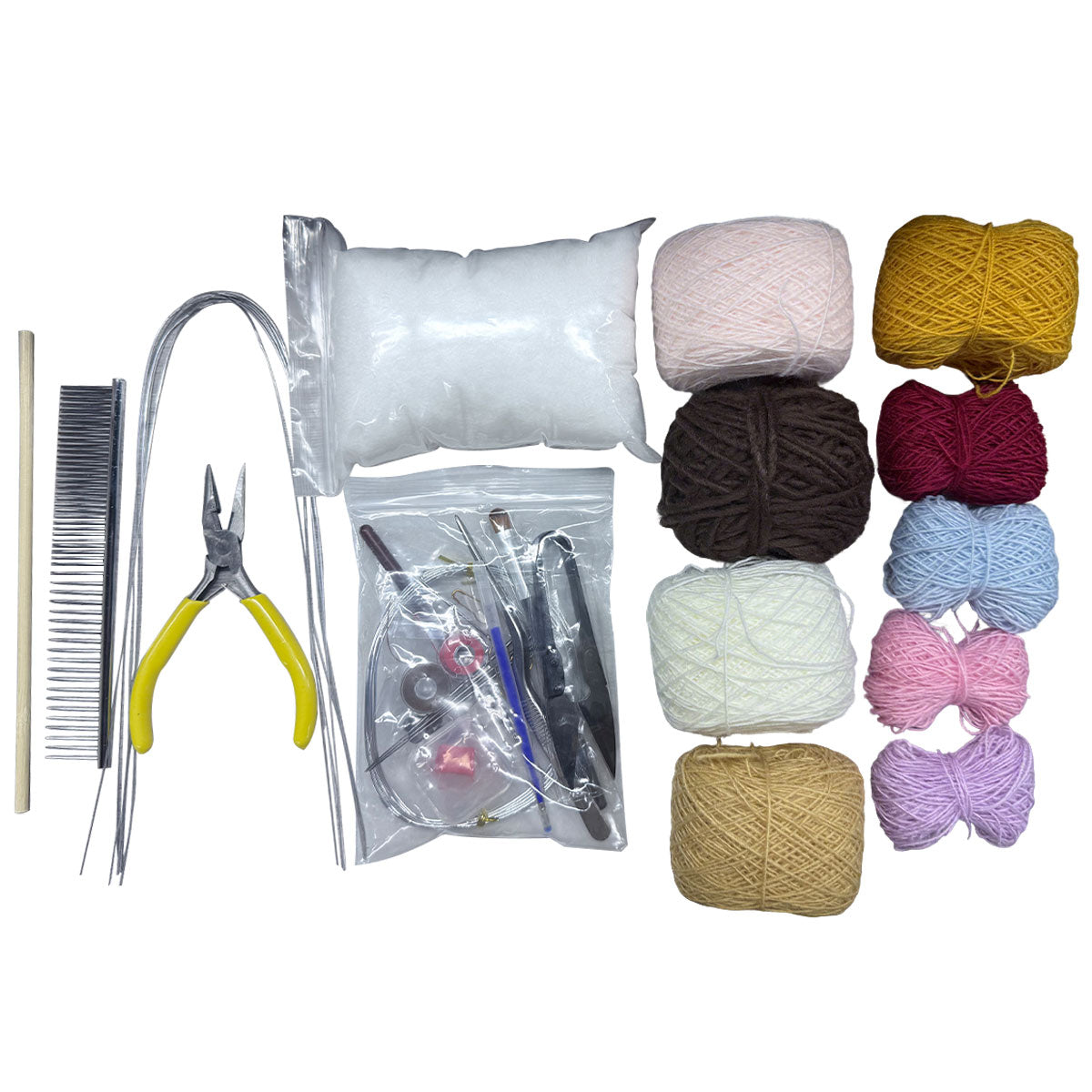 Princess-Autumn Micro Crochet DIY Kit for Beginners, Adorable Amigurumi Doll, Handmade Gift