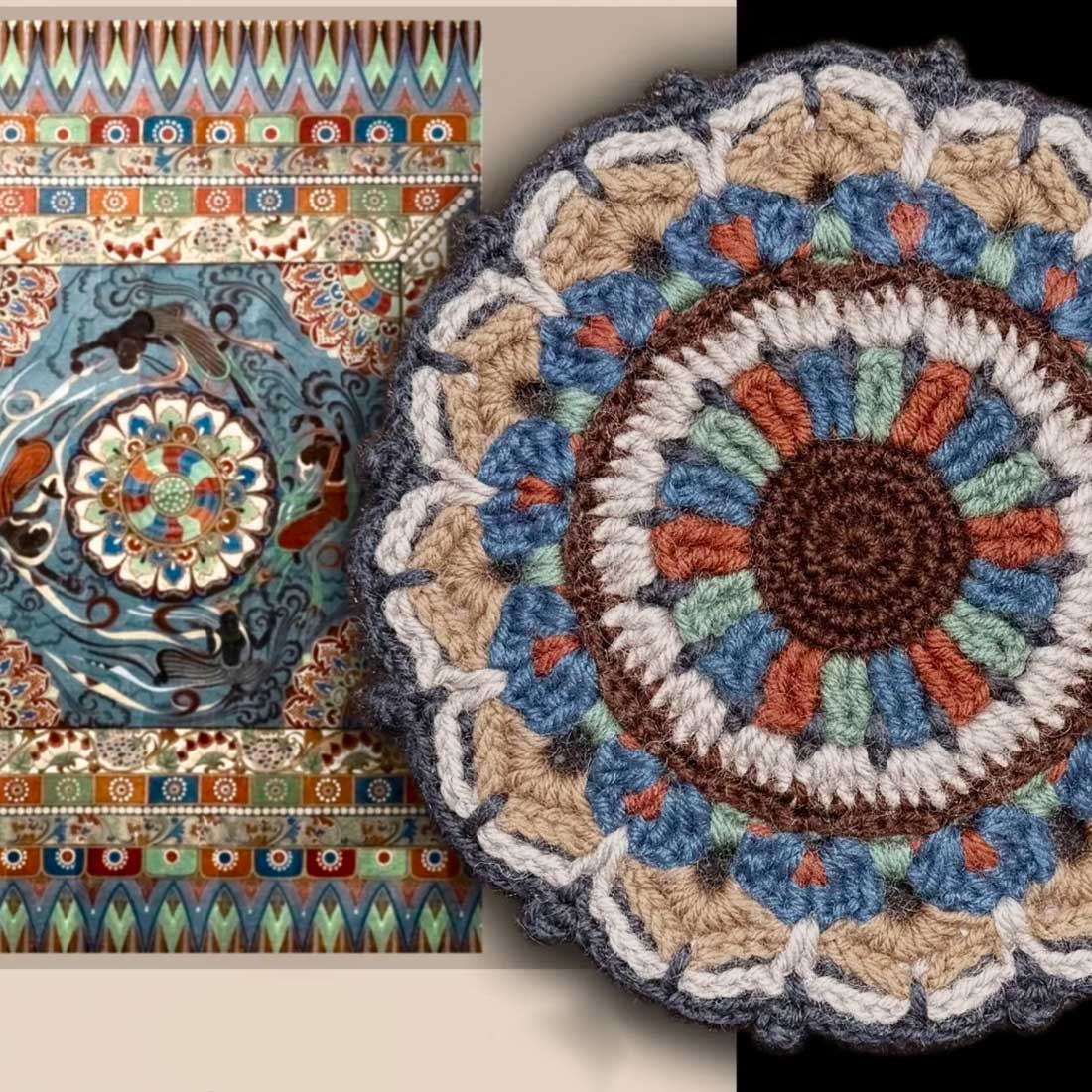 Dunhuang Flying Apsara Crochet Coaster Kit