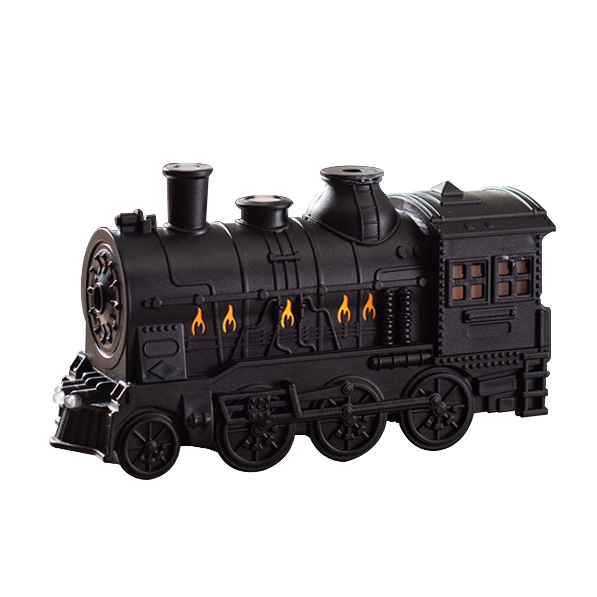 300ml Vintage Steam Train Aromatherapy Essential Oil Diffuser and Humidifier with Dual-Color LED Light