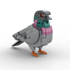Mocsage MOC-208738 Feral Pigeon Building Blocks Set (255PCS)
