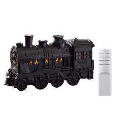 300ml Vintage Steam Train Aromatherapy Essential Oil Diffuser and Humidifier with Dual-Color LED Light