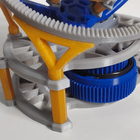3D Printed Three-axis Tourbillon Clockwork