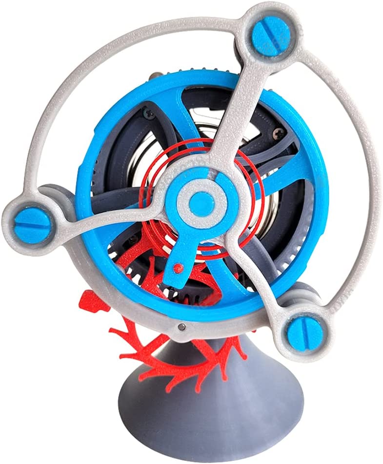 3D Printed Tourbillon Mechanical Clock, Gear Table Model DIY Assembly Model