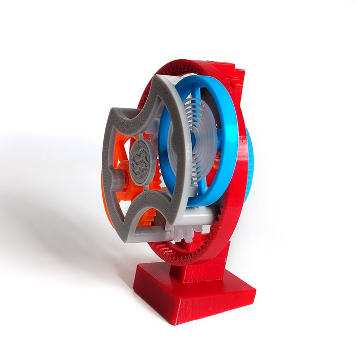 3D Printed Tourbillon Double-Ring Flywheel Model, Gear Table Model DIY Assembly Model