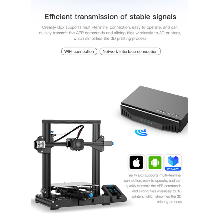 Creality Smart Kit, APP Remote Monitoring Camera and Camera WiFi Box, with Cloud Slice/Print/Real-Time Monitor/Remote Control Function